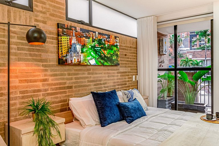 H408 | Boho Chic loft, amplio c/ balcón | Zona Top