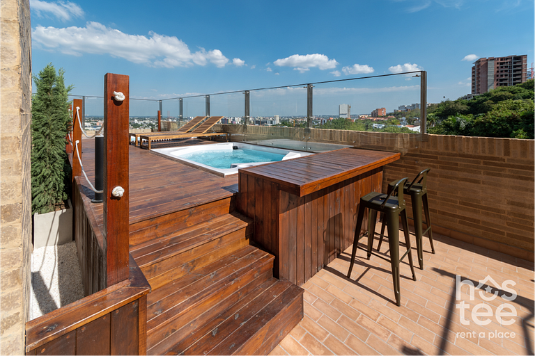 H703 | Loft de lujo con balcón y vista 180° a Cali