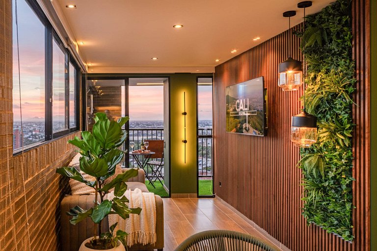 H702 Bali Chic apt: Jacuzzi, Lujo y Vista 180°
