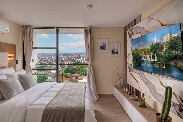 V306 | Loft c/ Balcón + Piscina + Seg 24/7