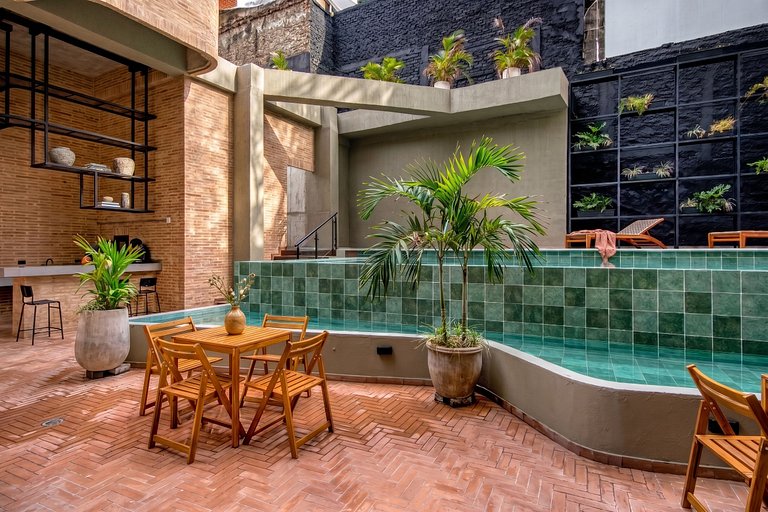 V306 | Loft c/ Balcón + Piscina + Seg 24/7