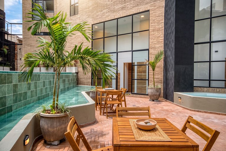 V306 | Loft c/ Balcón + Piscina + Seg 24/7